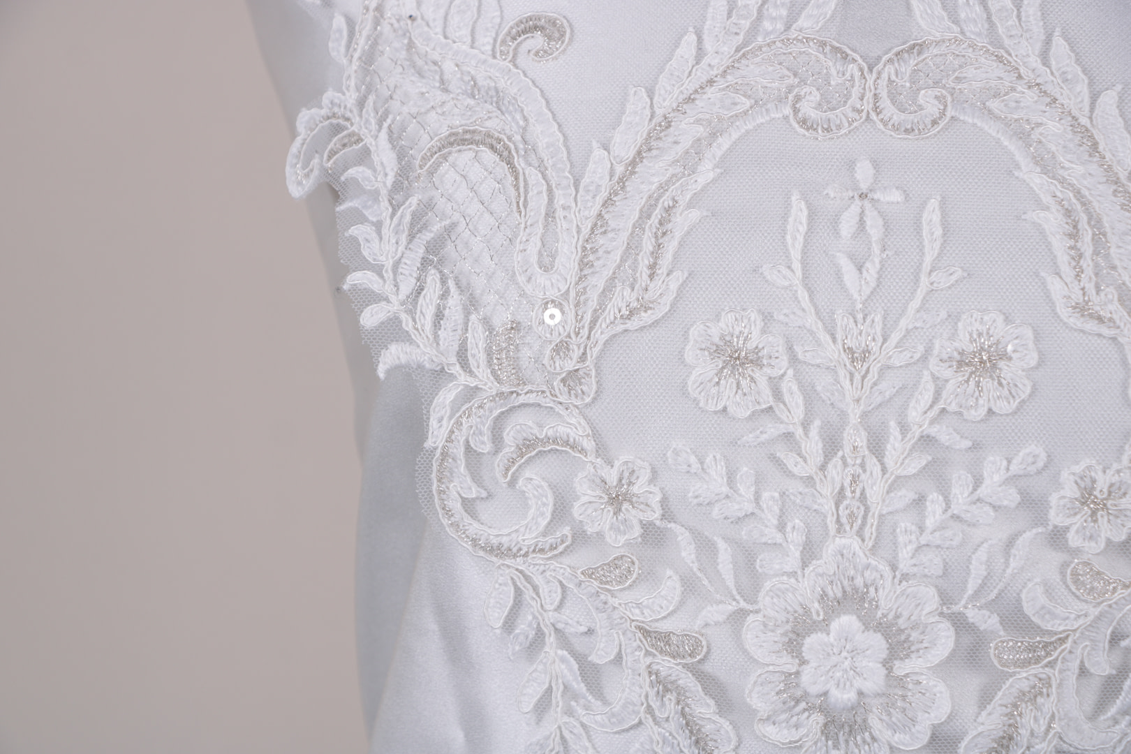 Tissu Couture Blanc en Polyester ZC000015
