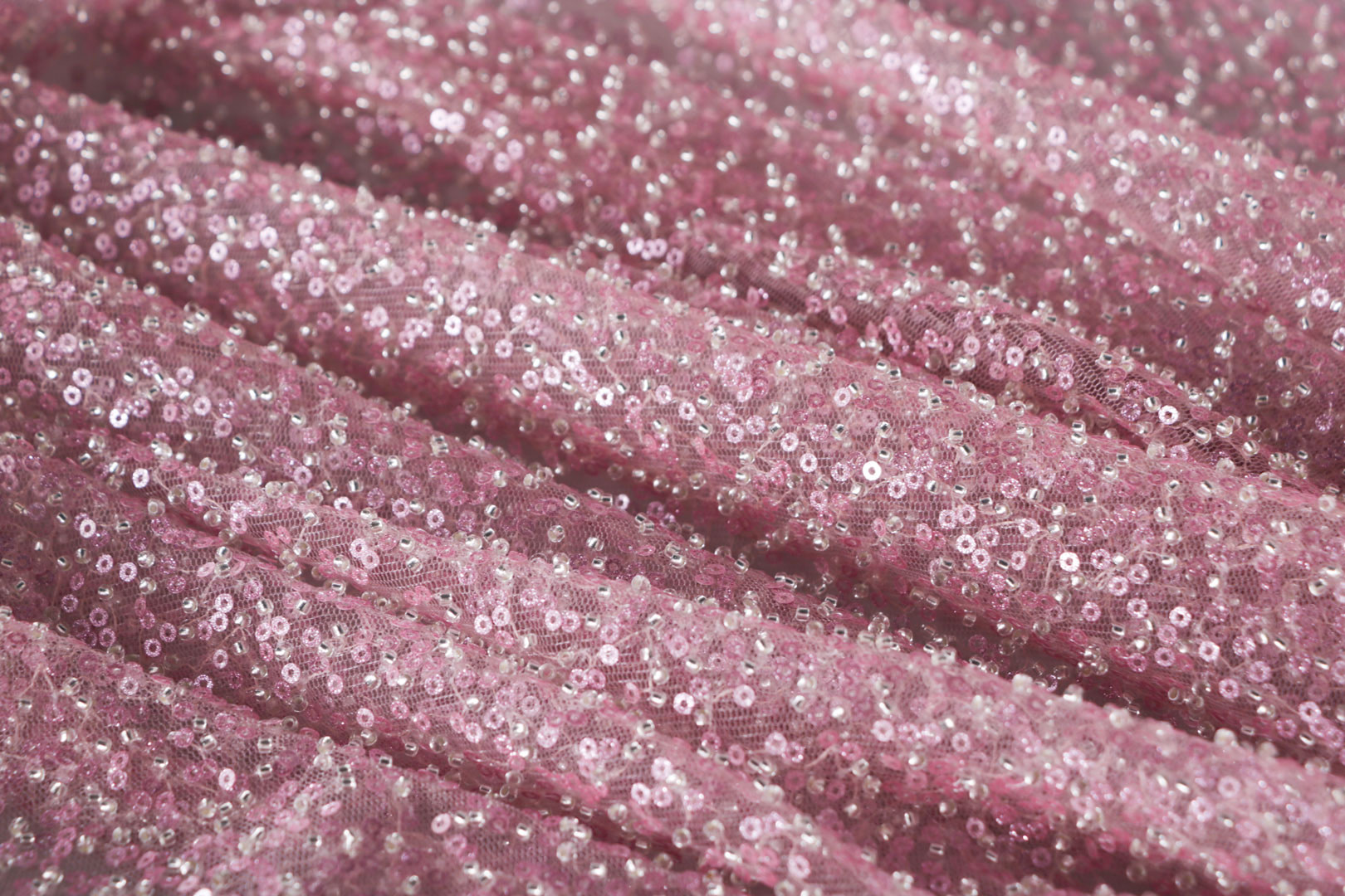 Tessuto Rosa in Poliestere per Abbigliamento TC000935