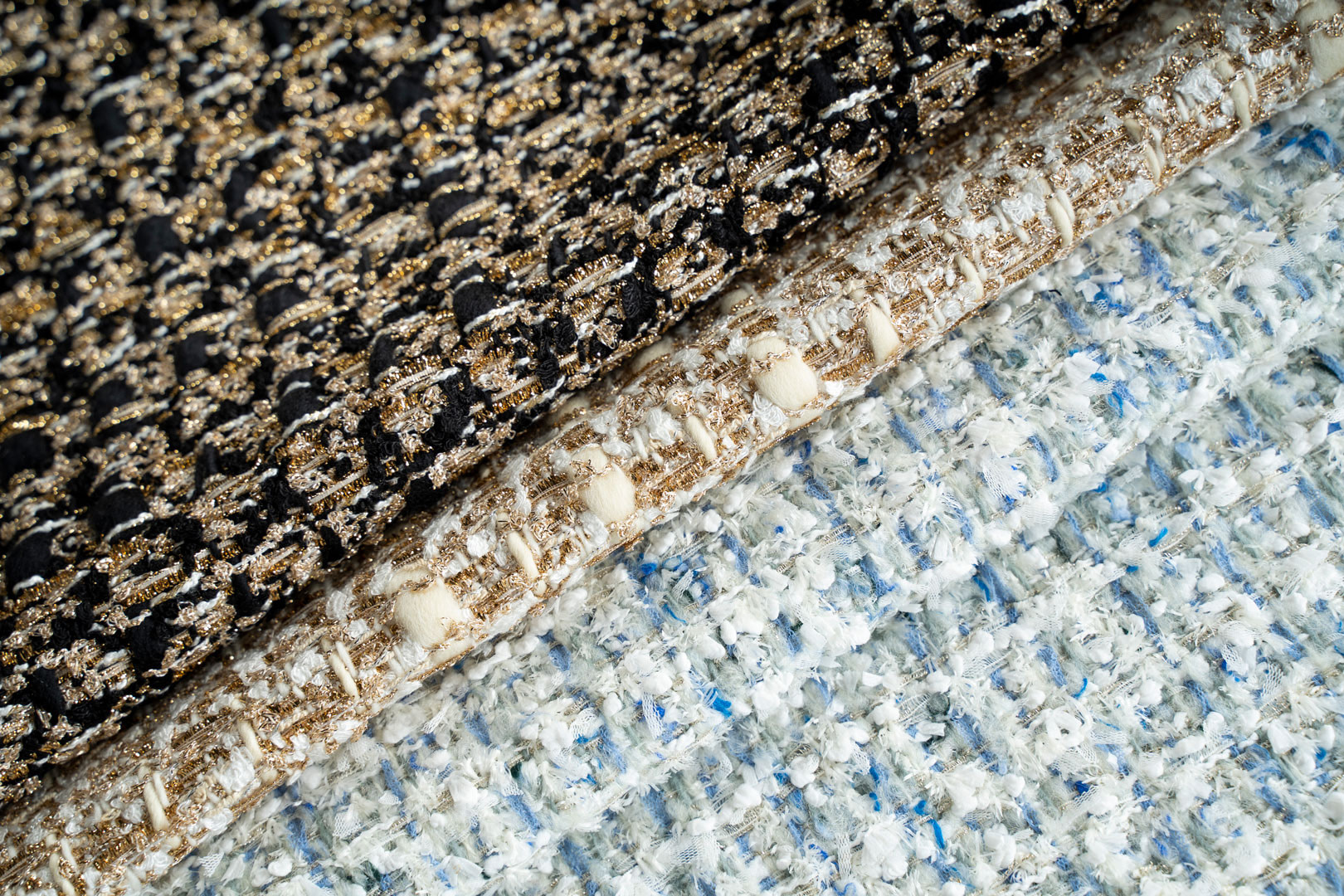 Soft and chic tweed and bouclé fabrics | new tess