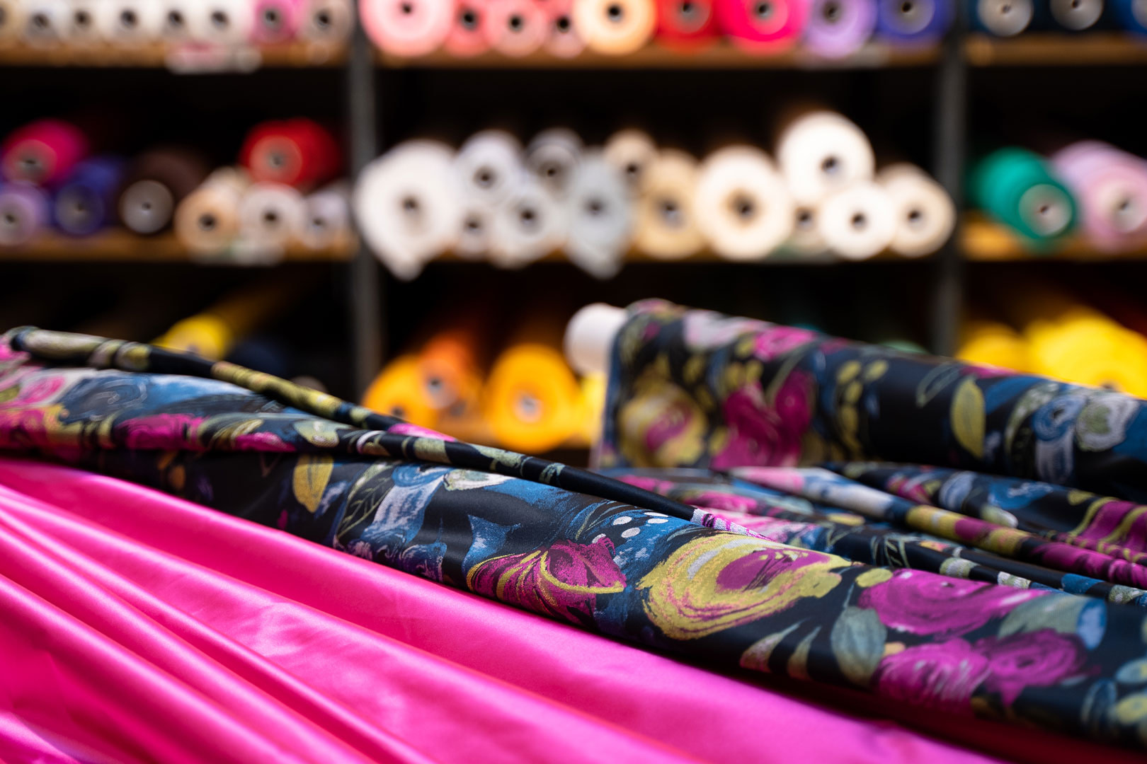 High Fashion Textile Selection Process photo
