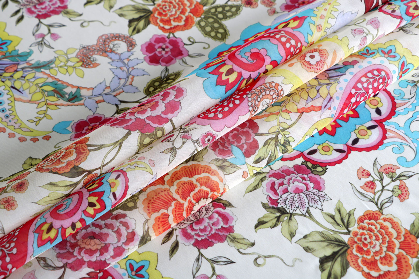 Georgette Cachemire Fiore ST000571