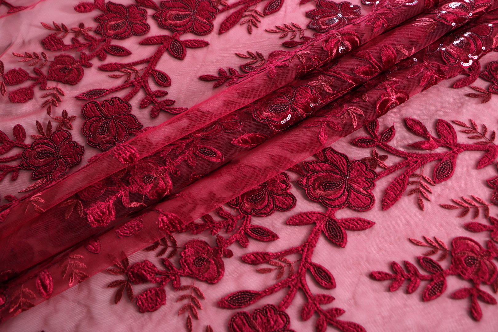 Tulle Ricamato Rose TC001091