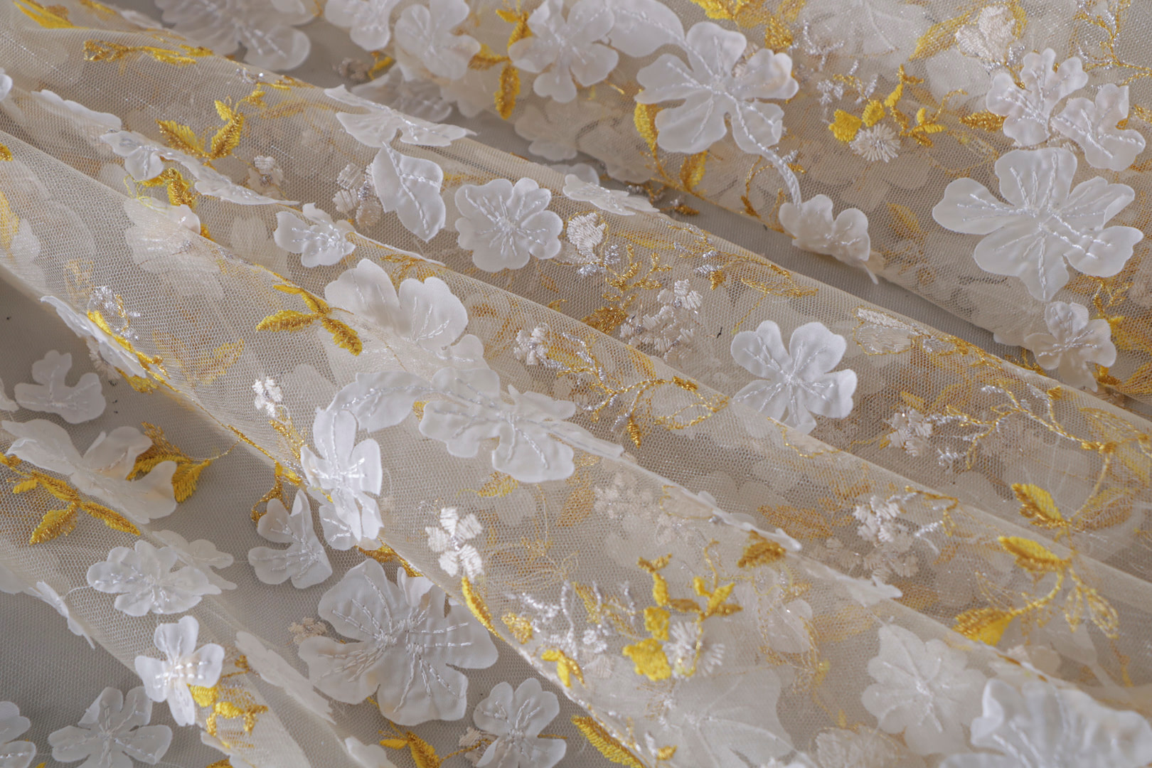 Tulle Ricamato Fiore UN001275