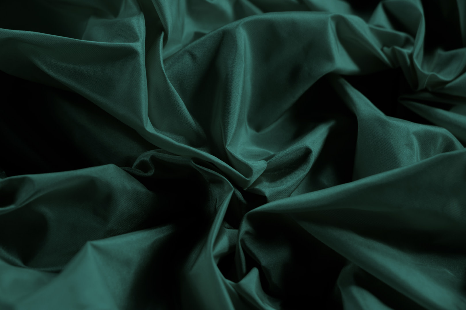 Forest Green Silk Taffeta Apparel Fabric