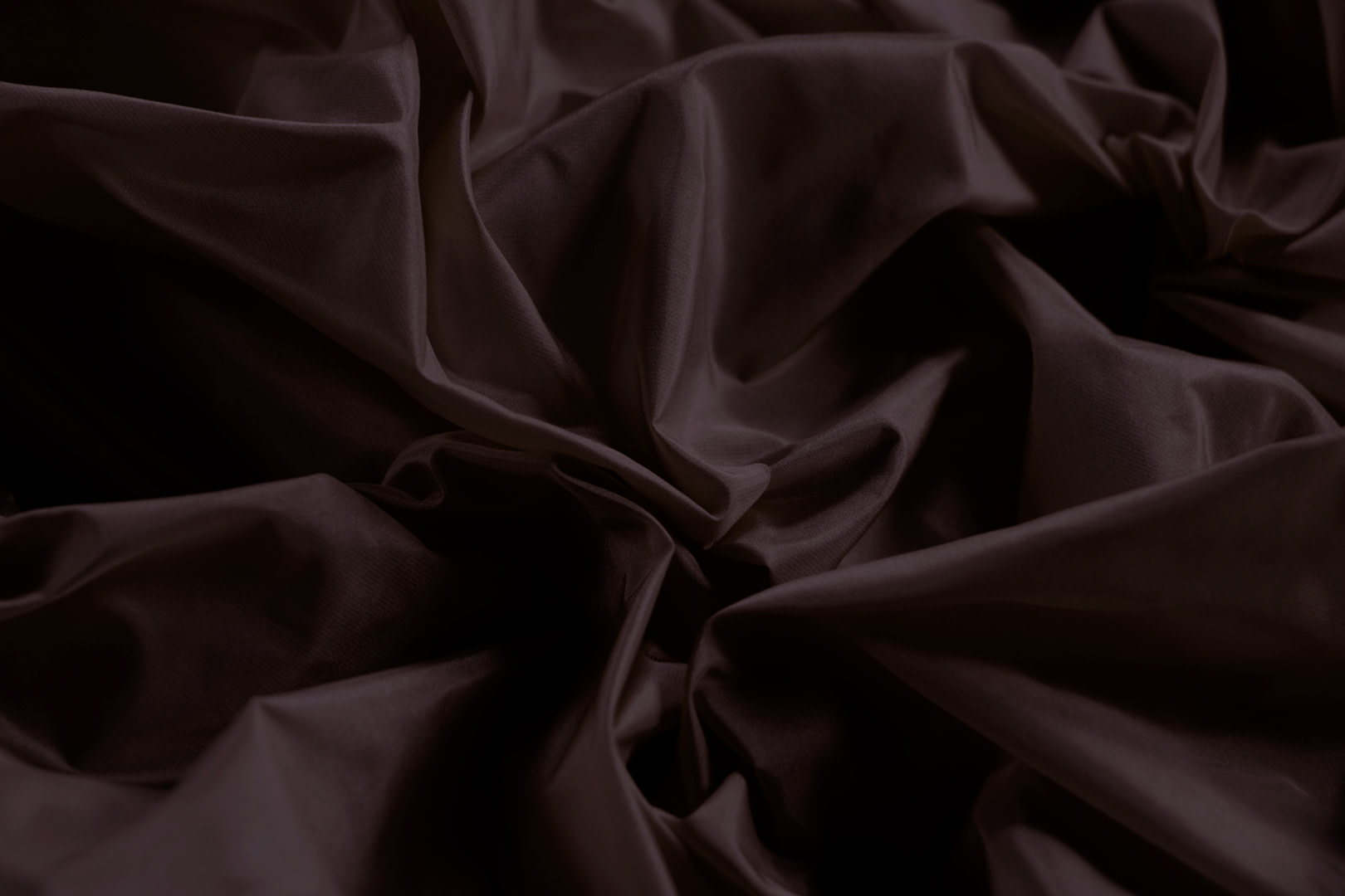 Dark Brown Silk Taffeta Apparel Fabric