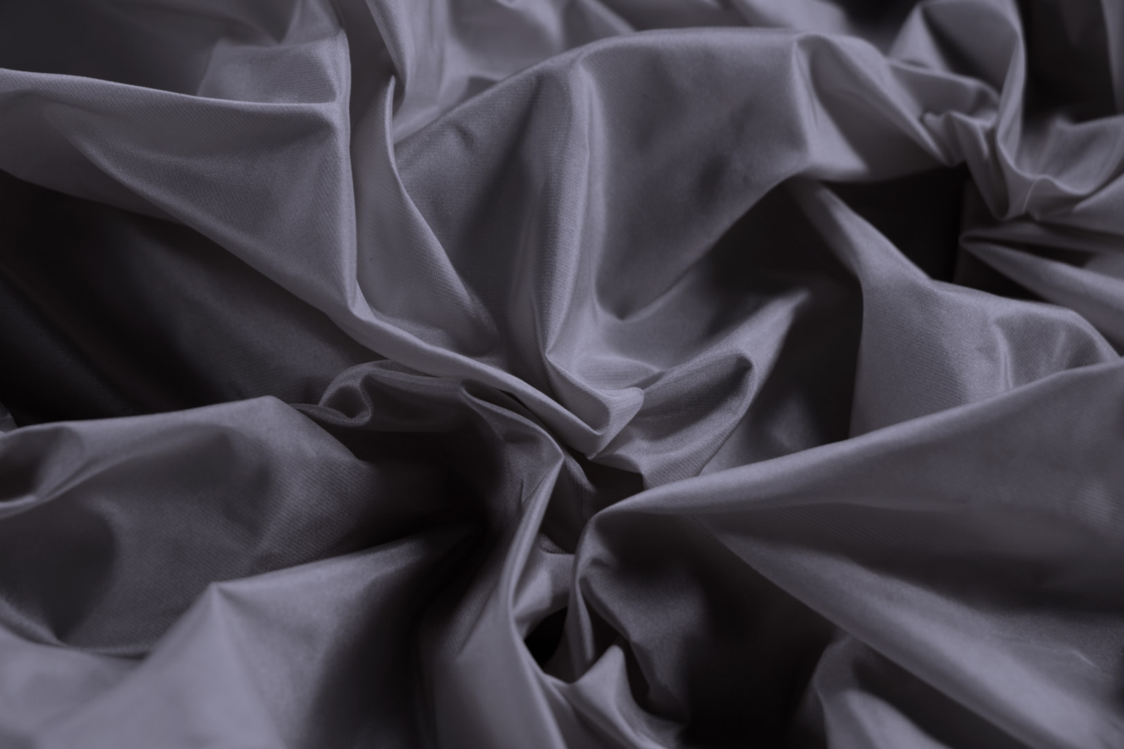 Steel Gray Silk Taffeta Apparel Fabric