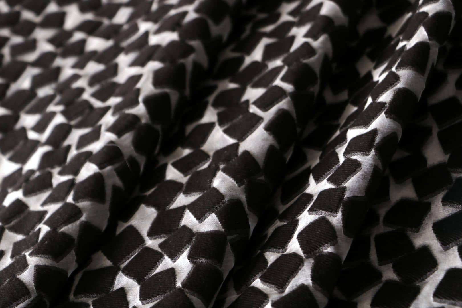 Black Cotton, Polyester, Silk fabric for dressmaking