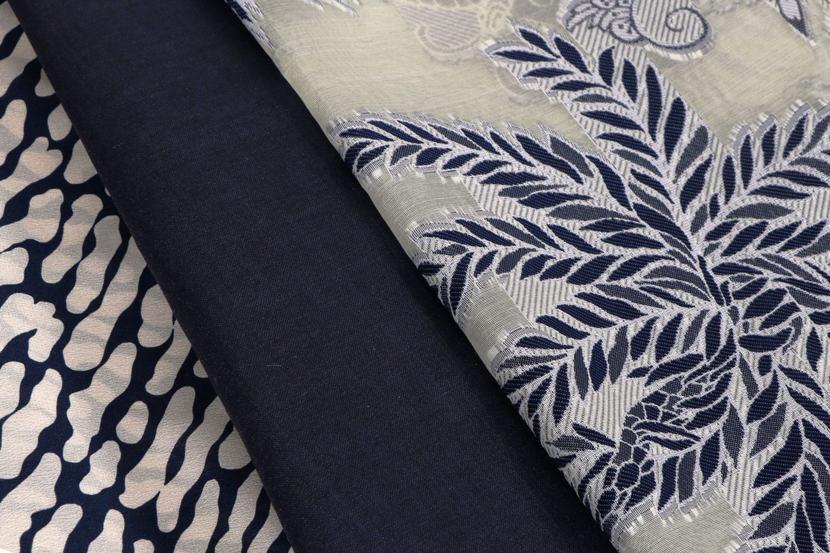 Polar Navy Blue Fabrics for dressmaking and fashion | new tess