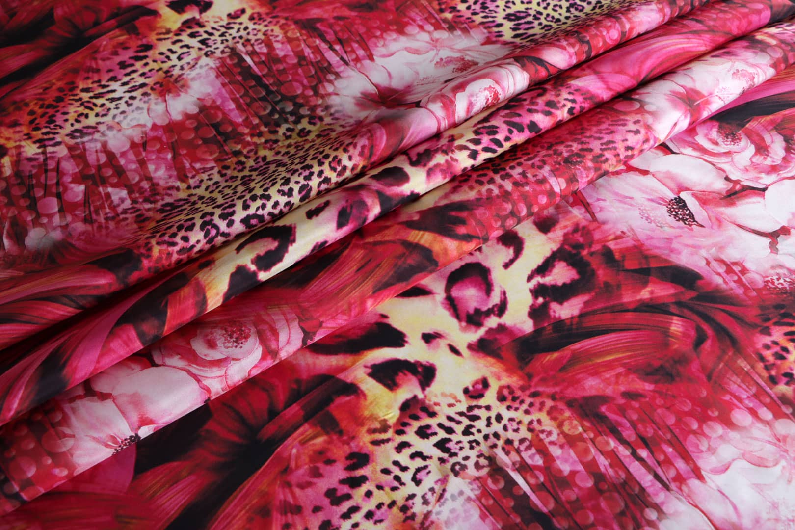 Red Silk Habutai fabric for dressmaking