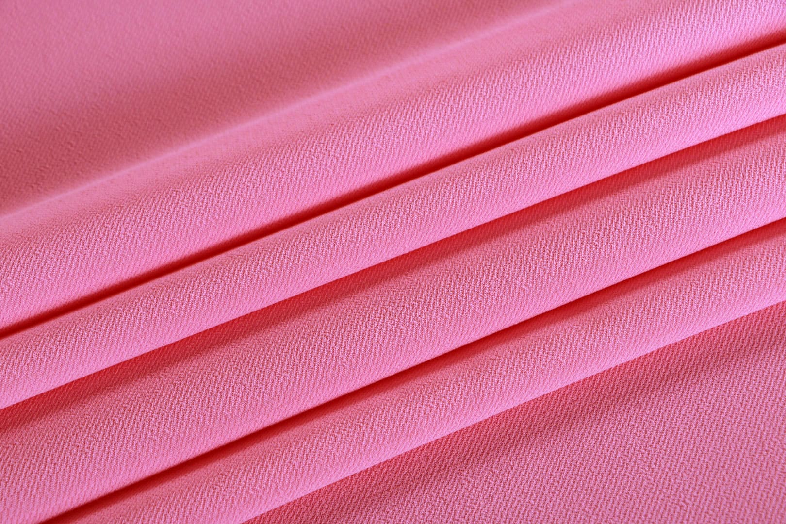 Tissu Microfibre Crêpe Rose Ballerine en Polyester pour vêtements