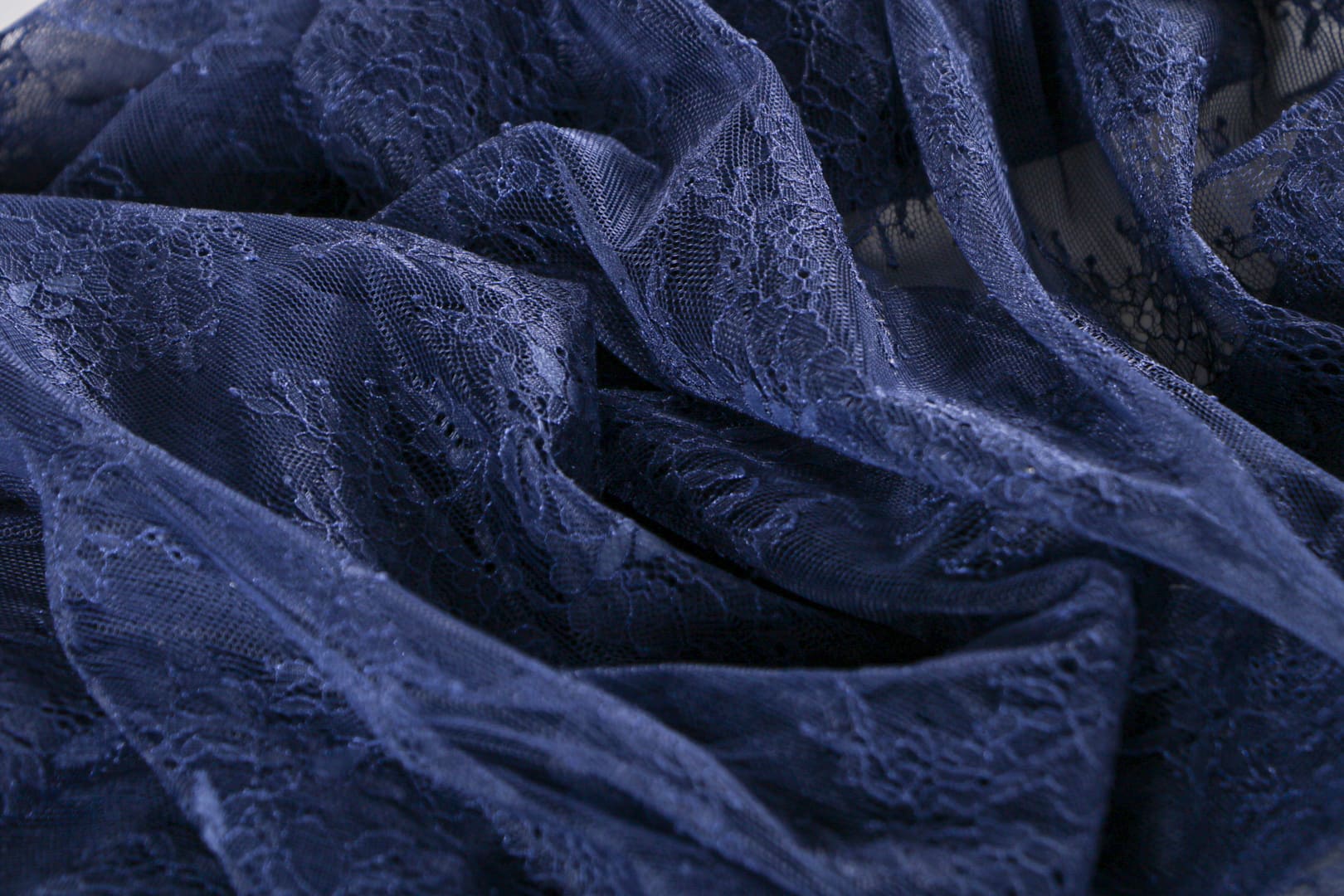 Tessuto Blu in Poliestere per abbigliamento