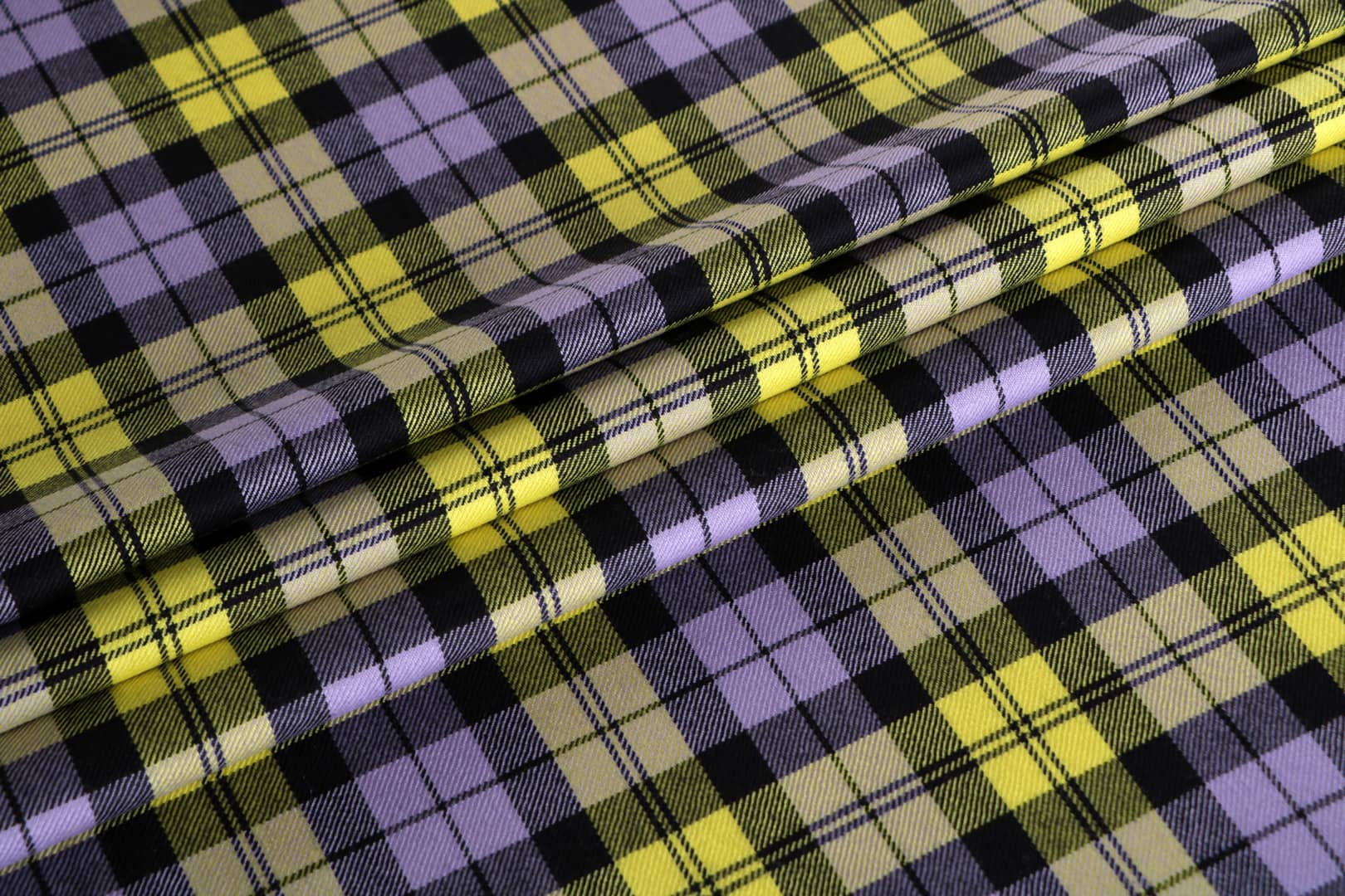 Purple, Yellow Wool fabric for dressmaking