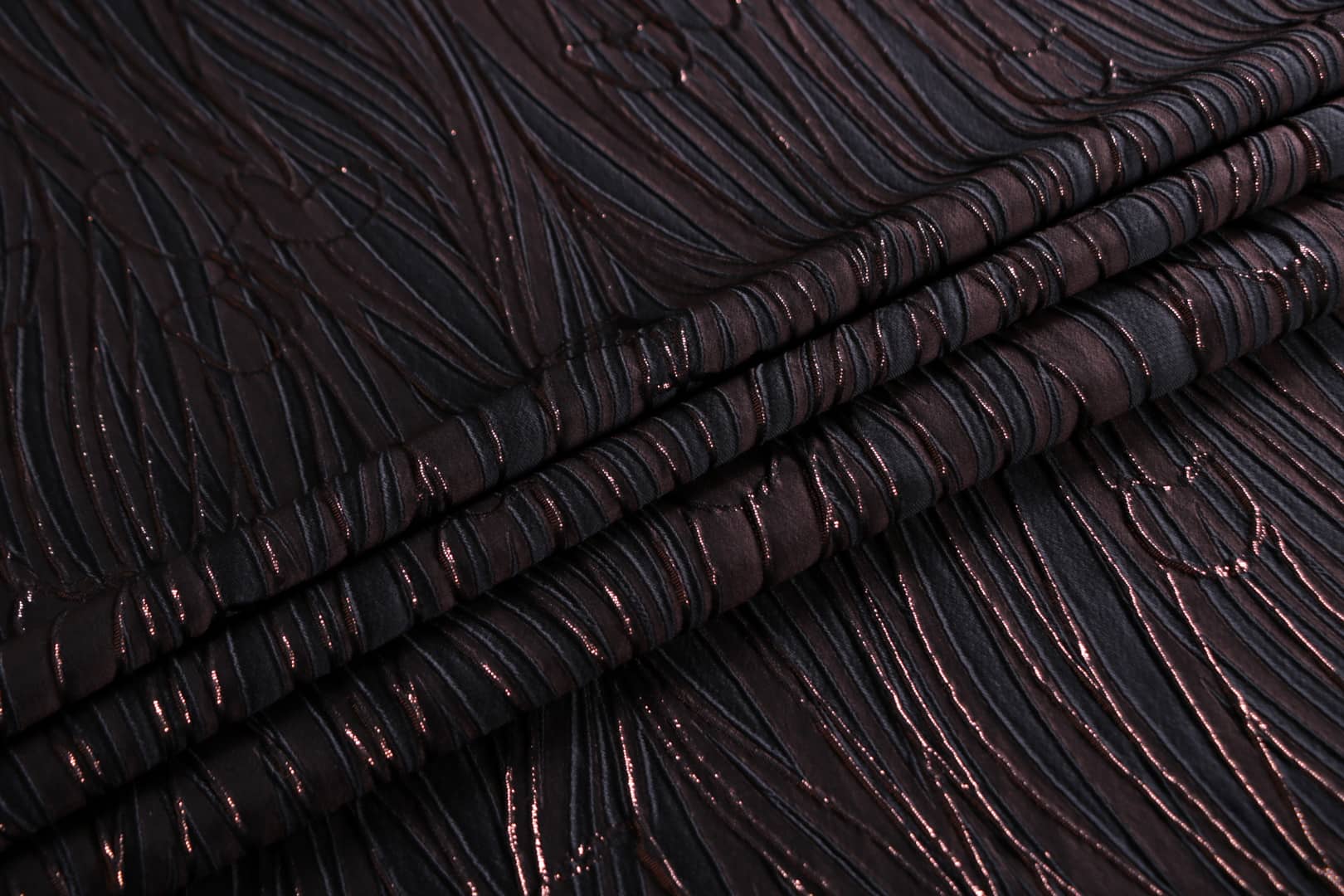 Brown Polyester fabric for dressmaking