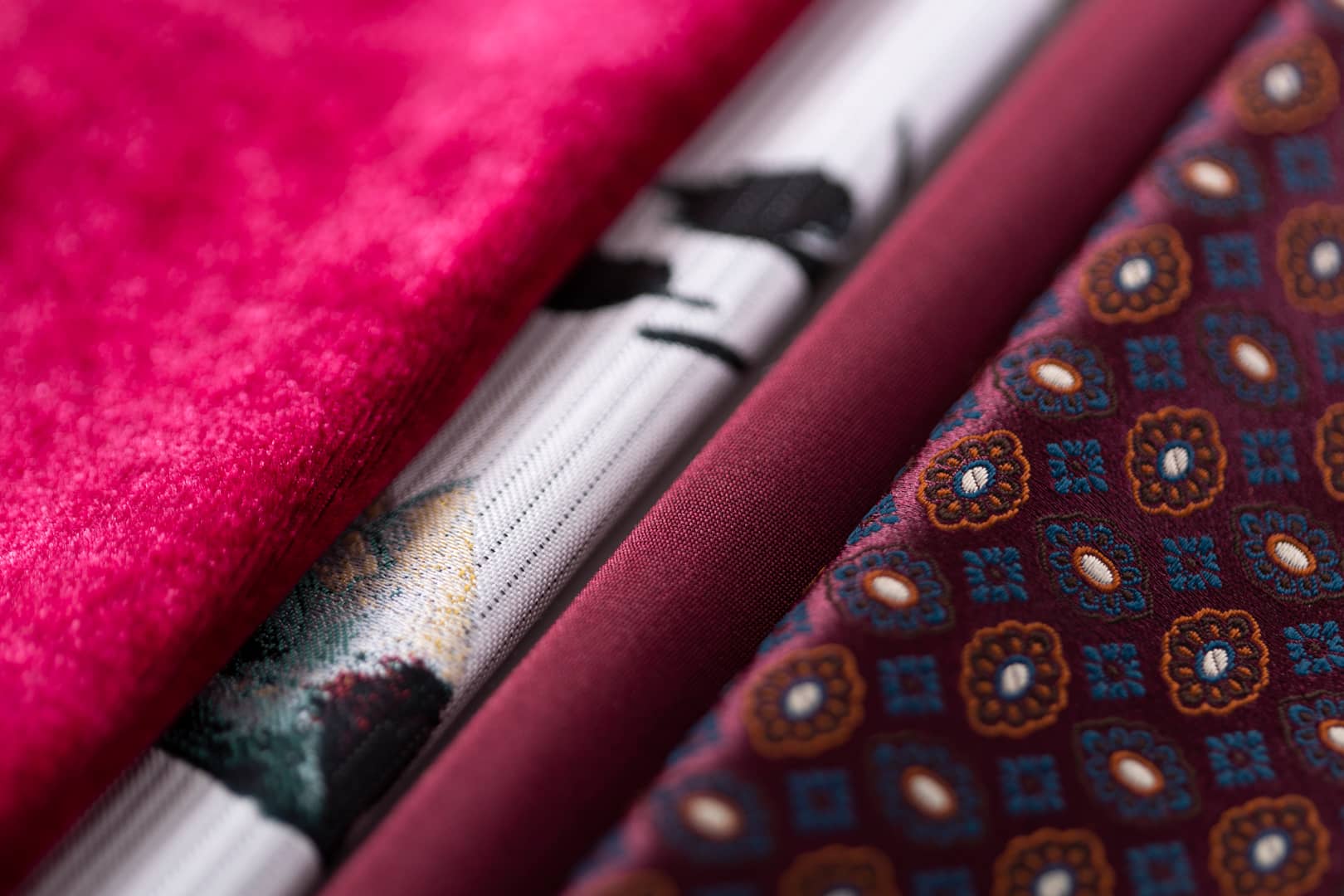 Winery red luxury dressmaking fabrics by the metre | new tess