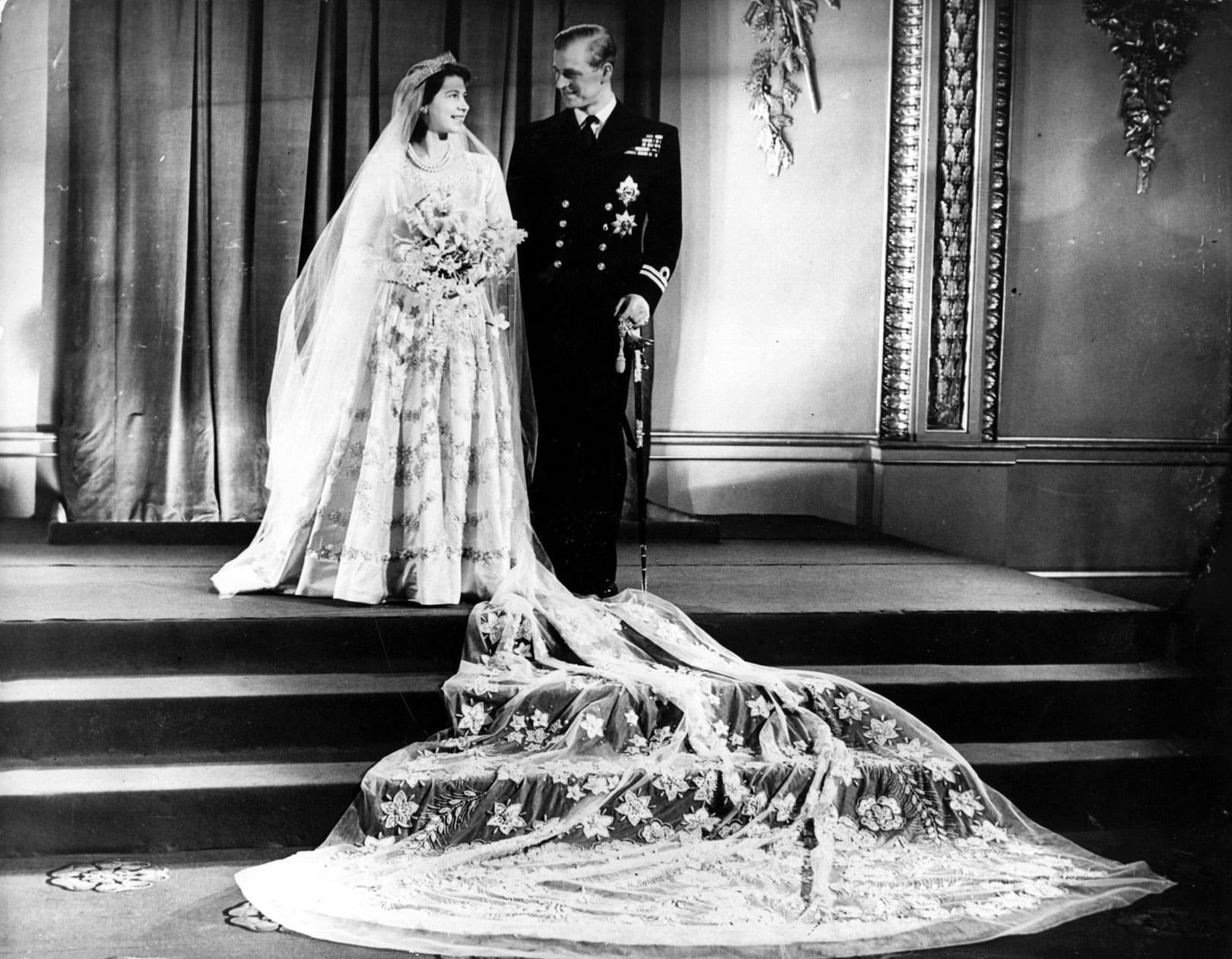 Queen Elizabeth II’s wedding dress
