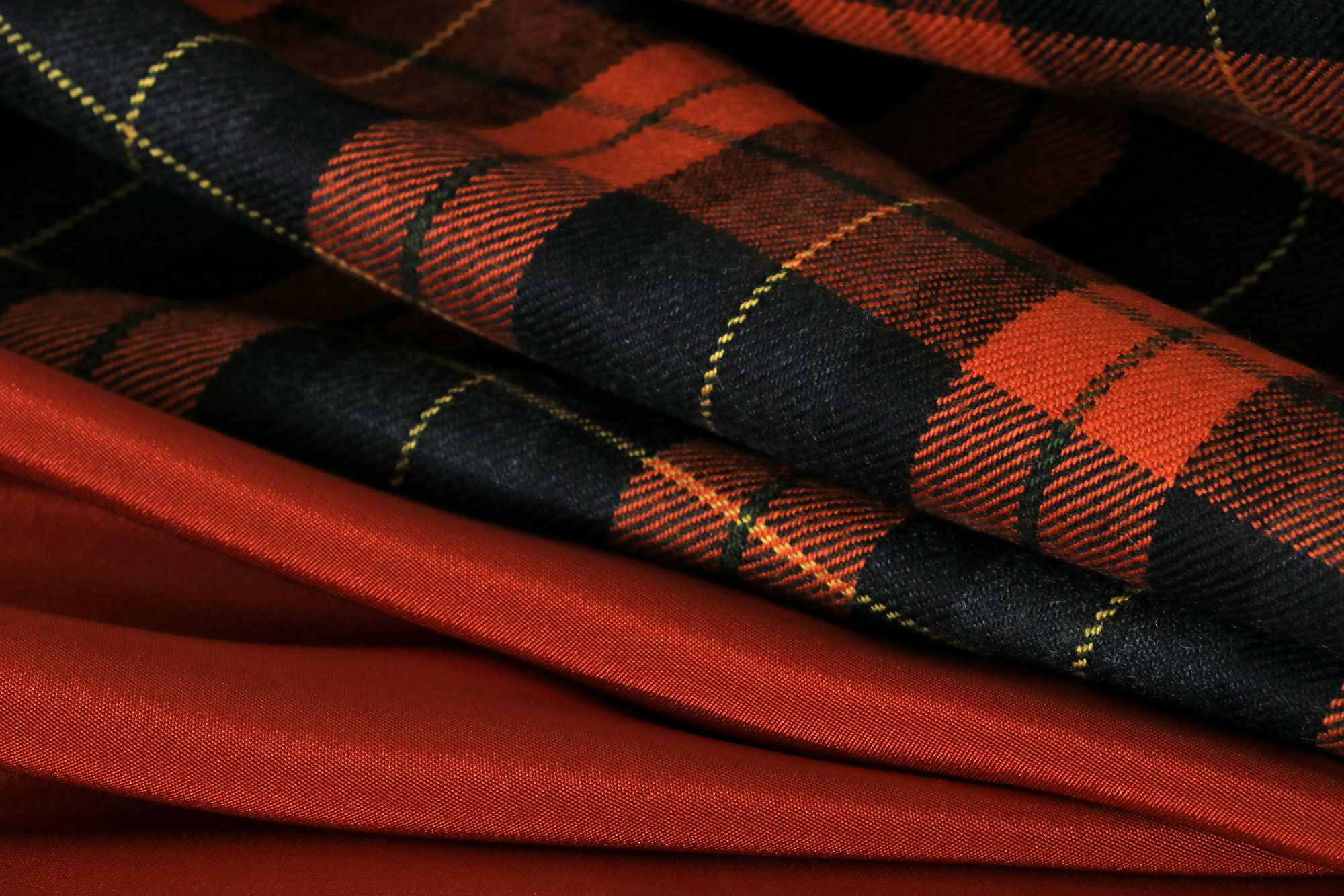 Wool tartan fabric for jacket or dress | new tess