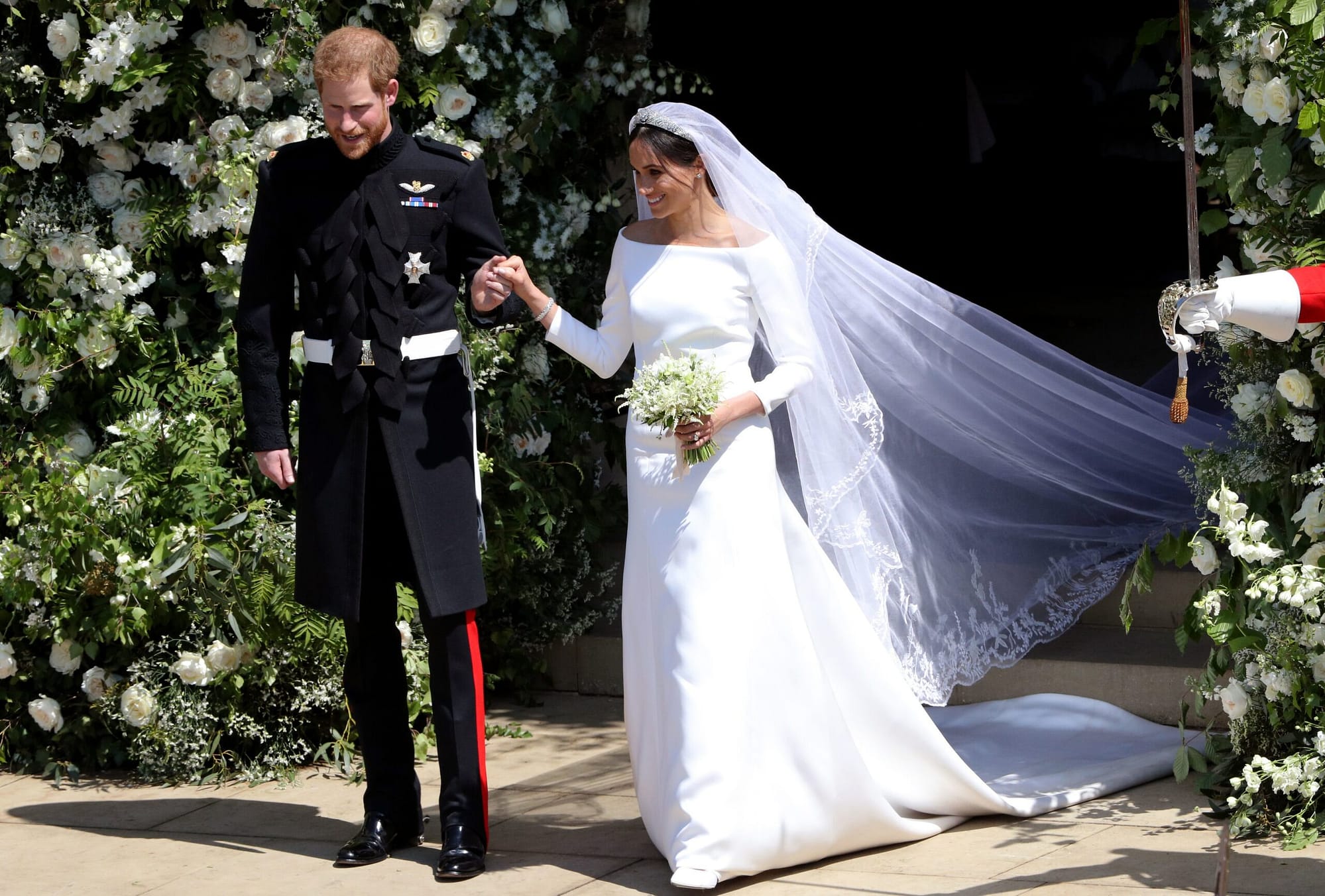 bridal gown of Meghan Markle