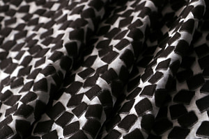 Tissu Couture Noir en Coton, Polyester, Soie UN001116