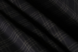 Blue Wool Flannel Apparel Fabric TC000705