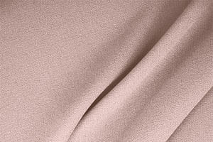 Tissu Couture Double crêpe de laine Rose dragée en Laine TC000085