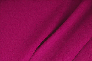 Tissu Double crêpe de laine Fuchsia cyclamen en Laine pour vêtements