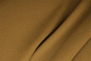 Tissu Couture Double crêpe de laine Marron bois en Laine TC000097