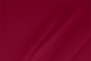 Tissu Couture Double crêpe de laine Rouge rubis en Laine TC000090