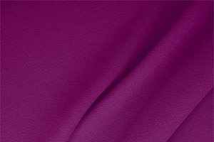 Tissu Couture Double crêpe de laine Fuchsia bouganville en Laine TC000087