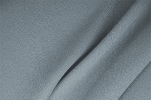 Tessuto Doppia Crepella di Lana Grigio Lichene in Lana per abbigliamento