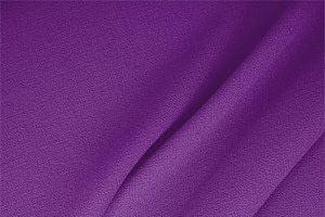 Tissu Double crêpe de laine Violet violette en Laine pour vêtements