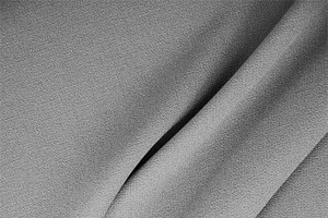 Tissu Couture Double crêpe de laine Gris acier en Laine TC000076