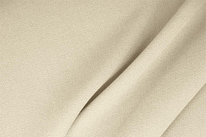 Tissu Couture Double crêpe de laine Blanc lait en Laine TC000071