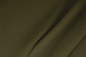 Tissu Couture Double crêpe de laine Vert militaire en Laine TC000107