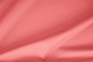 Geranium Pink Polyester, Stretch, Wool Gabardine Stretch Apparel Fabric