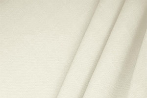 Ivory White Linen, Stretch, Viscose Linen Blend Apparel Fabric