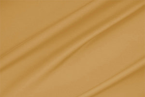 Tessuto Rasatello di Cotone Stretch Arancione Zafferano in Cotone, Stretch per abbigliamento