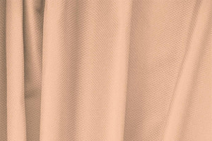Tissu Piquet Stretch Rose blush en Coton, Stretch pour vêtements