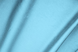 Tissu Couture Satin de coton stretch Bleu turquoise en Coton, Stretch TC000321