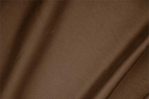 Tissu Couture Satin de coton stretch Marron cacao en Coton, Stretch TC000313