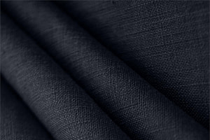 Navy Blue Linen Linen Canvas fabric for dressmaking