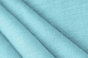 Caribbean Blue Linen Linen Canvas fabric for dressmaking