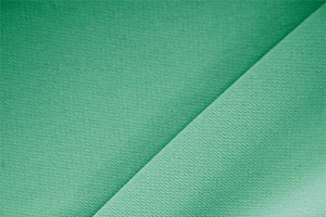 Tessuto Microfibra Crêpe Verde Prato in Poliestere per abbigliamento