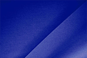 Tessuto Microfibra Crêpe Blu Blu Cina in Poliestere per abbigliamento