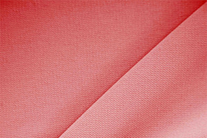 Tessuto Microfibra Crêpe Rosso Geranio in Poliestere per Abbigliamento TC000467
