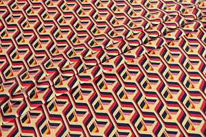 Geometric Print Apparel Fabric ST000590