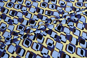 Blue Polyester, Stretch fabric for dressmaking