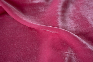 Tessuto Rosa in Seta, Viscosa per abbigliamento
