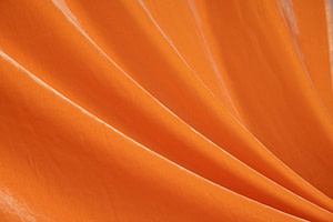 Orange Silk, Viscose fabric for dressmaking