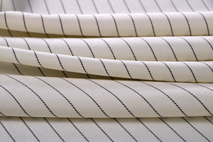 White Wool Apparel Fabric TC000836