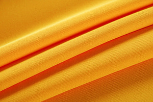 Tissu Microfibre Crêpe Jaune Canard en Polyester pour vêtements